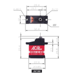 Original AGFRC B13DLS V2 2.7 Kg 0.072sec 8.4V HV Motor Digital RC for Helicopter/Mini Z Cars